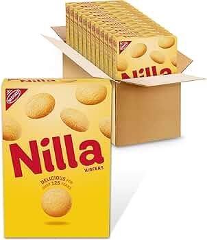 Nilla Wafers Family Size 11 oz Box – 50 Crispy Vanilla Wafer Cookies